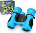 8x21 Generation II Kids Binoculars Toy Set - High-Resolution Shockproof Pocket Binoculars with Bird Watching Guide Book, Portable STEM Learning Educational Gift for Boys & Girls