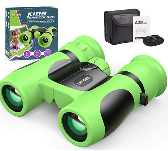 8x21 Generation II Kids Binoculars Set - High-Definition Shockproof Pocket Binoculars with Carrying Case & Strap, Premium STEM Outdoor Exploration Gift for Boys & Girls